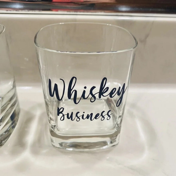 Lowball Whiskey Business Glasses, Set of 2, 10.5 oz. - Picture 3 of 6